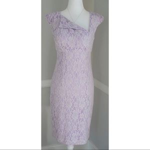 Lavender Lace Sheath Dress - Size 4
